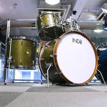 INDe Flex-Tuned Maple 4pc Drum Kit [22BD，16FT，12&10TT] -Matte Olive Lacquer 値下げしました！ 画像1