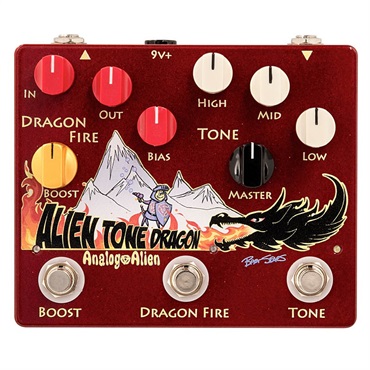 Analog Alien 【WEB限定在庫処分セール】 ALIEN TONE DRAGON （アナログ エイリアン オーバードライブ ディストーション ブースター） 画像1