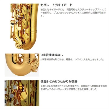 YAMAHA テナーサックス ヤマハ YTS-82ZA 【調整&セットアップ後出荷】【5年間キーバランス調整無料】【演奏＆お手入れに必要なもの全て付いてます】 画像9