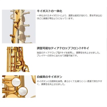 YAMAHA アルトサックス ヤマハ YAS-82ZA 【調整&セットアップ後出荷】【5年間キーバランス調整無料】【演奏＆お手入れに必要なもの全て付いてます】 画像6