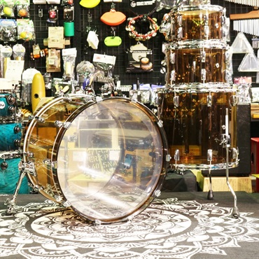 Pearl CRB524P/C #755 [CRYSTAL BEAT 4pc Drum Shell Pack / Frost Acrylic] - Liquid Smoke 【Crystal Beat発売50周年/国内限定2セット】 画像5