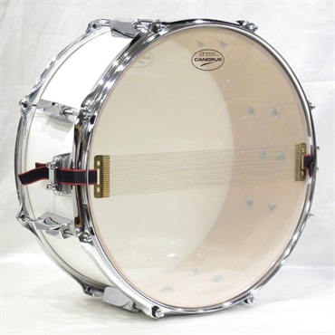 CANOPUS JSB-1465 - Matt White [刃 II YAIBA Birch Snare Drum 14×6.5] 画像6