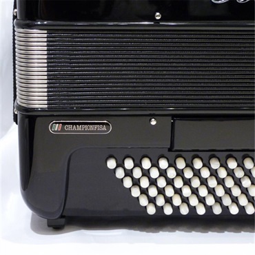BUGARI (イタリア製リュック型ソフトケース付き)320CH BK (セミハンドメイドリード搭載) BUGARI ブガリ イタリア製 クロマチックアコーディオン ボタン式 Black 画像3