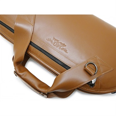 MG Leather Work シングル ショート コルネット用ソフトケース (ライトブラウン) 画像3