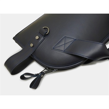 MG Leather Work シングル ショート コルネット用ソフトケース (ダークブルー) 画像4