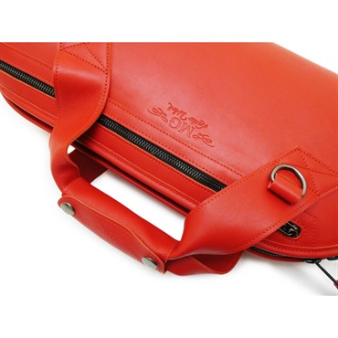 MG Leather Work シングル ショート コルネット用ソフトケース (レッド) 画像3