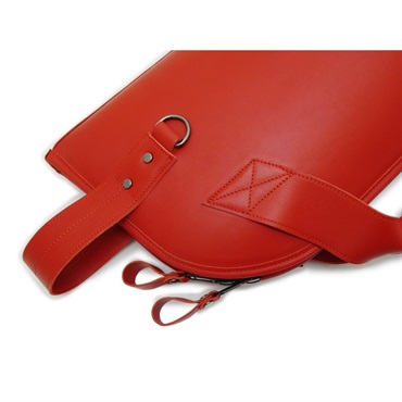 MG Leather Work シングル ショート コルネット用ソフトケース (レッド) 画像4