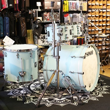 SONOR SQ1 Series 4pc Drumkit [BD22，FT16，TT12＆10] - Cruiser Blue 【コンビネーションスタンド付属】 画像1