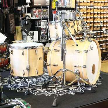 Pearl Masters Maple 4pc Drumkit [BD22，FT16，TT12＆10] - #102 Natural Maple 【コンビネーションスタンド付属】 画像1