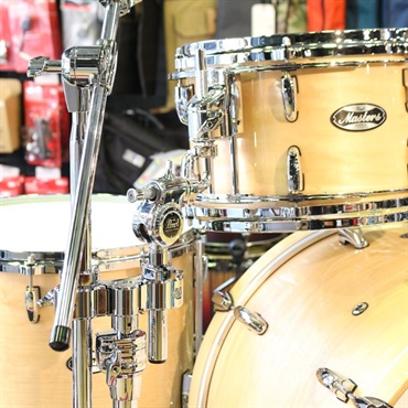 Pearl Masters Maple 4pc Drumkit [BD22，FT16，TT12＆10] - #102 Natural Maple 【コンビネーションスタンド付属】 画像3
