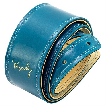 Moody Leather-Leather 2.5inch Standard Tail [Sapphire Blue-Cream] 画像1