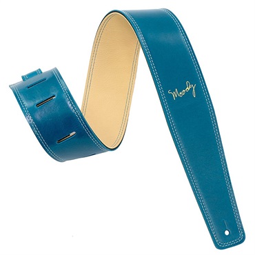 Moody Leather-Leather 2.5inch Standard Tail [Sapphire Blue-Cream] 画像2