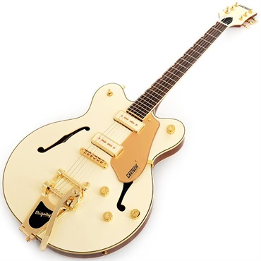 GRETSCH Electromatic Pristine LTD Center Block Double-Cut with Bigsby (White Gold/Laurel) 画像1