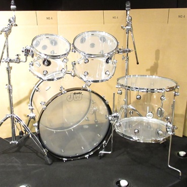dw Design Series Acrylic 4pc Drum Kit [BD22，FT16，TT12&10] 画像1