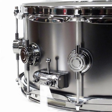 dw DRVD6514SVNBK [Collector's Satin Black Over Brass Snare 14×6.5 / Black Nickel Hardware] 画像3