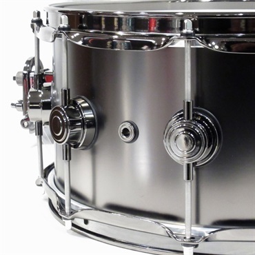 dw DRVD6514SVNBK [Collector's Satin Black Over Brass Snare 14×6.5 / Black Nickel Hardware] 画像4