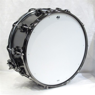dw DRVD6514SVNBK [Collector's Satin Black Over Brass Snare 14×6.5 / Black Nickel Hardware] 画像5