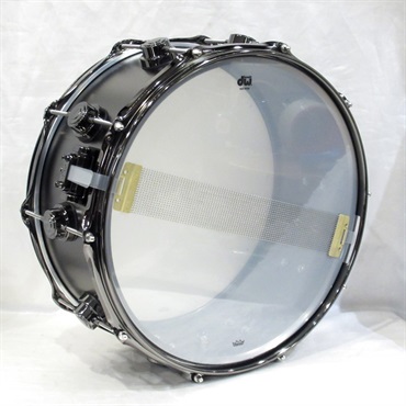 dw DRVD6514SVNBK [Collector's Satin Black Over Brass Snare 14×6.5 / Black Nickel Hardware] 画像6