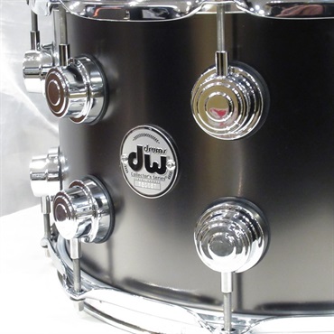 dw DRVD0814SVCBK [Collector's Satin Black Over Brass Snare 14×8] 画像1