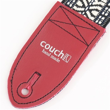 Couch Guitar Strap The Midnight Blue and Maroon Tab Hippie Weave 画像2