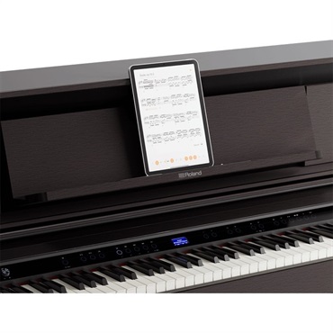 Roland 【6月下旬以降据付予定】(10年保証)(全国配送設置基本無料※)(豪華特典付) LX-6-PES(黒塗鏡面艶出し塗装仕上げ)(古い電子ピアノ無料引取) レッスン機能付 88鍵盤 ピアノタッチ ハンマーアクション ローランド 電子ピアノ デジタルピアノ 画像3
