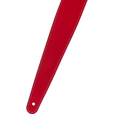 Fender USA 【夏のボーナスセール】 2 Essentials Leather Strap (Red) [0990642109] 画像1