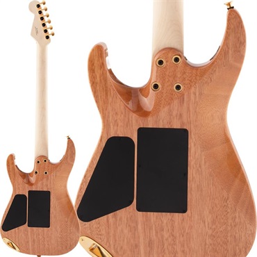 Charvel Pro-Mod DK24 HH FR M Mahogany with Quilt Maple (Dark Amber/Maple) 画像1
