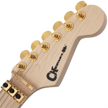 Charvel Pro-Mod DK24 HH FR M Mahogany with Quilt Maple (Dark Amber/Maple) 画像4