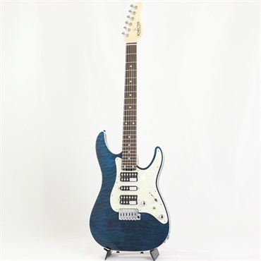 SCHECTER SD-2-24-AL-VTR (See-Thru Blue/Rosewood) 画像1