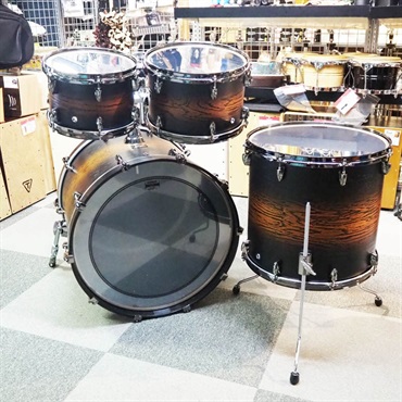 YAMAHA LIVE CUSTOM HYBRID OAK 4pc Drum Set [LHB2218 + LHP6F3 (BD22，FT16，TT12＆10) / UZU アースサンバースト] 画像4