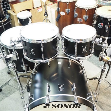 SONOR 値下げしました！SQ1 Series 4pc Drumkit [BD22，FT16，TT12＆10] - GT Black 【コンビネーションスタンド付属】 画像5