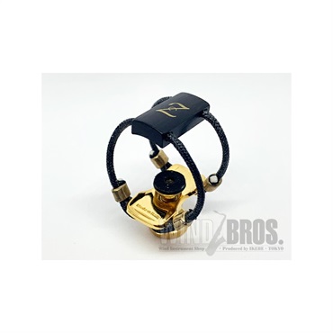 Zac 【お取り寄せ品】アルトサックス用リガチャー Ligature（ザック・リガチャー） ブラス24KGP/エボニー 【ZL3216】 画像1