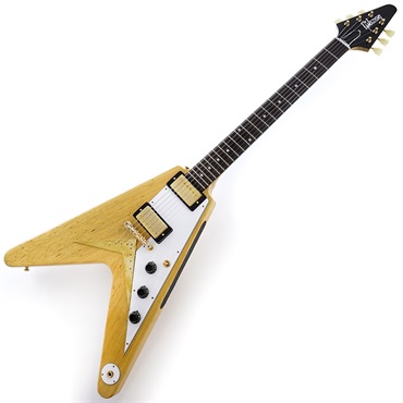 Gibson 1958 Korina Flying V Reissue VOS Natural w/White Pickguard SN.831019 画像1