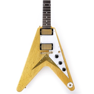 Gibson 1958 Korina Flying V Reissue VOS Natural w/White Pickguard SN.831019 画像10
