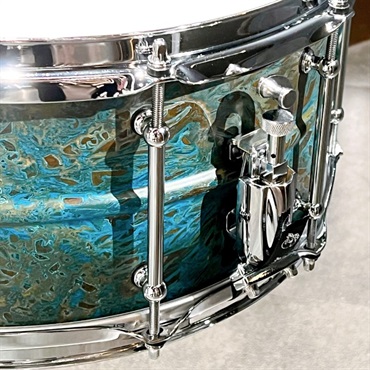 PORK PIE Patina Brass Snare Drum 14×6.5 [Made in USA] 画像1