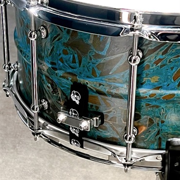 PORK PIE Patina Brass Snare Drum 14×6.5 [Made in USA] 画像2