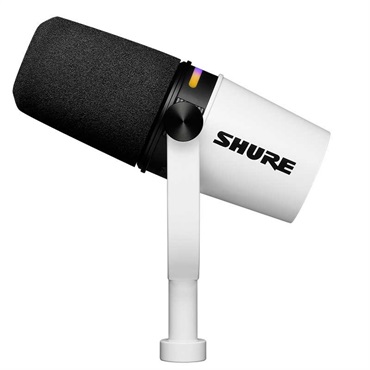 SHURE 【数量限定アクセサリーボーナス キャンペーン！】MV7+(ホワイト)(MV7+-W-J)(配信，ゲーミング定番・USBダイナミックマイク)(国内正規品2年保証)(シュア) 画像1
