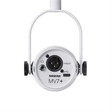 SHURE 【数量限定アクセサリーボーナス キャンペーン！】MV7+(ホワイト)(MV7+-W-J)(配信，ゲーミング定番・USBダイナミックマイク)(国内正規品2年保証)(シュア) 画像2