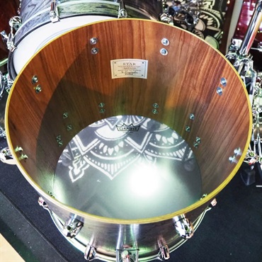TAMA STAR Walnut 4pc Drum Kit [20BD，14FT，12&10TT] -Satin Charcoal Japanese Sen- 画像10