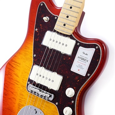 Fender Made in Japan 2024 Collection Hybrid II Jazzmaster FMT (Flame Sunset Orange Transparent/Maple) 画像3