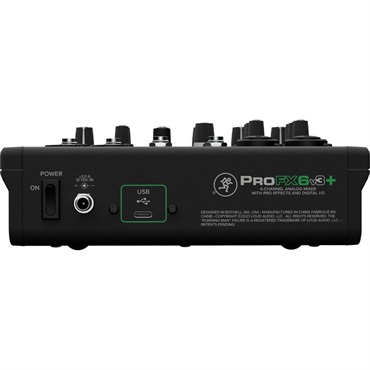 MACKIE ProFX6v3+ 【USB-C端子内蔵 6チャンネルアナログミキサー】 画像3