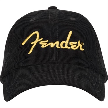 Fender USA FENDER GOLD SPAGHETTI LOGO CORDUROY BASEBALL HAT(#717669720162) 画像1