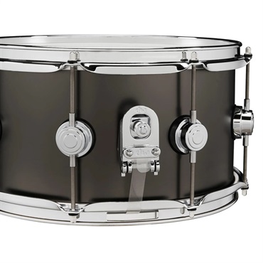 dw DRVD0713SVCBK [Collector's Satin Black over Brass Snare， 13''×7''] 画像1