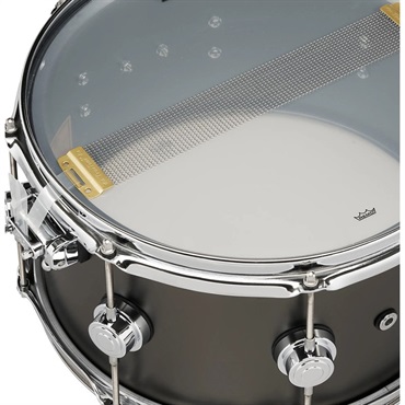dw DRVD0713SVCBK [Collector's Satin Black over Brass Snare， 13''×7''] 画像5