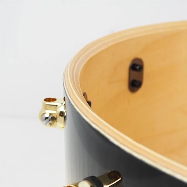 Pearl Masterworks Snare Drum 14×7 - Natural to Black Burst over White Sycamore w/Ebony Inlay/Gold Parts [MWAC1470S-G] 画像10