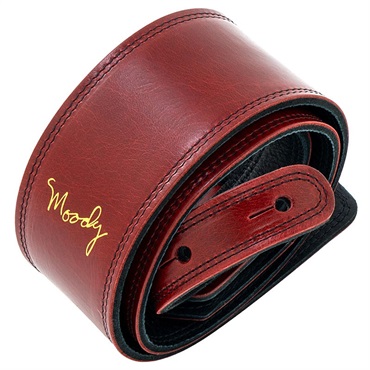 Moody Leather-Leather 2.5inch Standard Tail [Carmine-Black] 画像1