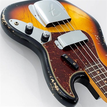Fender Custom Shop 2024 Custom Collection Time Machine 1961 Jazz Bass Heavy Relic (Super Faded/Aged Bleached 3 Color Sunburst) 【夏のボーナスセール】 画像8