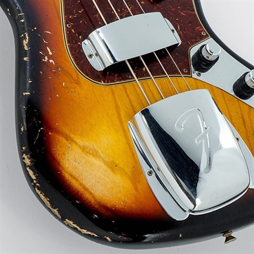 Fender Custom Shop 2024 Custom Collection Time Machine 1961 Jazz Bass Heavy Relic (Super Faded/Aged Bleached 3 Color Sunburst) 【夏のボーナスセール】 画像9