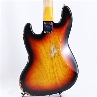 Fender Custom Shop 2024 Custom Collection Time Machine 1961 Jazz Bass Heavy Relic (Super Faded/Aged Bleached 3 Color Sunburst)【夏のボーナスセール】 画像4