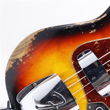 Fender Custom Shop 2024 Custom Collection Time Machine 1961 Jazz Bass Heavy Relic (Super Faded/Aged Bleached 3 Color Sunburst)【夏のボーナスセール】 画像8